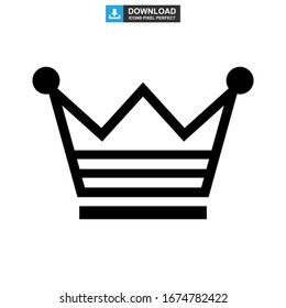 crown icon or logo isolated sign symbol vector illustration - high quality black style vector icons
