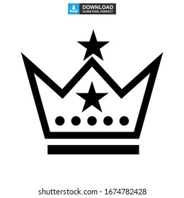 crown icon or logo isolated sign symbol vector illustration - high quality black style vector icons
