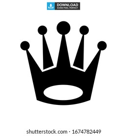 crown icon or logo isolated sign symbol vector illustration - high quality black style vector icons
