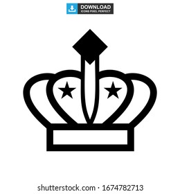 crown icon or logo isolated sign symbol vector illustration - high quality black style vector icons
