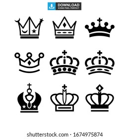 crown icon or logo isolated sign symbol vector illustration - Collection of high quality black style vector icons
