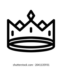 crown icon or logo isolated sign symbol vector illustration - high quality black style vector icons
