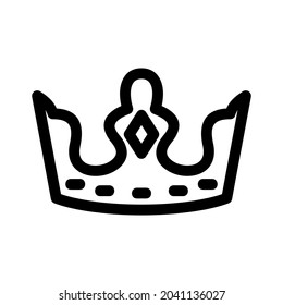 crown icon or logo isolated sign symbol vector illustration - high quality black style vector icons
