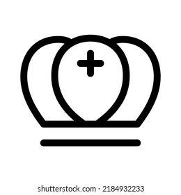 crown icon or logo isolated sign symbol vector illustration - high quality black style vector icons
