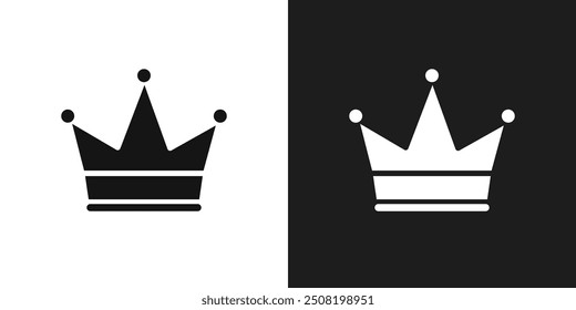 Vector del sistema del logotipo del icono de la corona