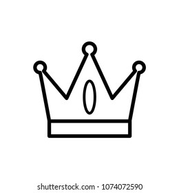 crown icon logo template