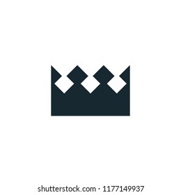 crown icon logo template