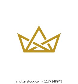 crown icon logo template