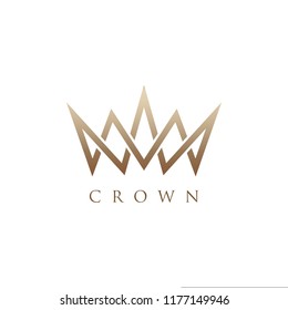 crown icon logo template