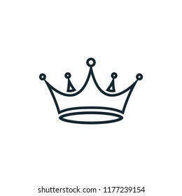 crown icon logo template