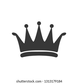 crown icon logo template - Vector