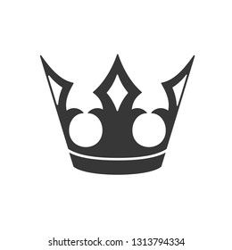 crown icon logo template - Vector