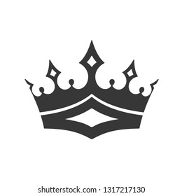 crown icon logo template - Vector