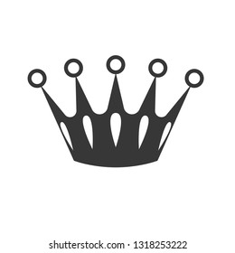 crown icon logo template - Vector