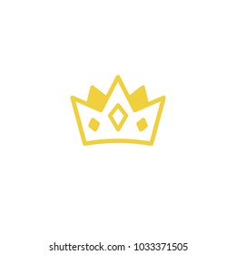 Crown icon logo vector