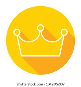 Crown icon with long shadow