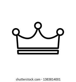 Crown Icon Mark Vector Illustration - Vector