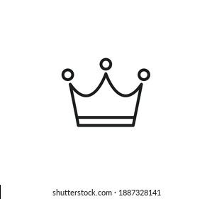 Crown Icon Mark Vector Illustration