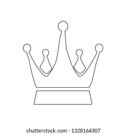 Crown icon. Monarch sign