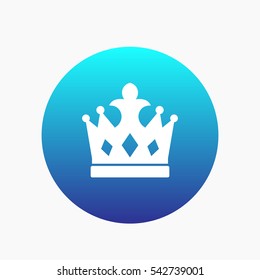 crown icon, monarch vector sign