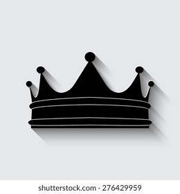 Crown icon   on a grey background