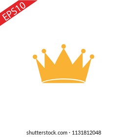 Crown icon ON WHITE BACKGROUND. EPS 10