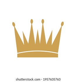 Crown icon on white background. Vector illustration