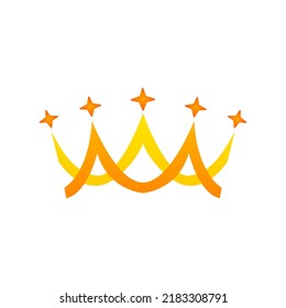 crown icon on a white background, vector illustration