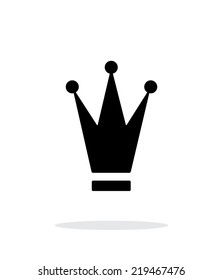 Crown icon on white background. Vector illustration.