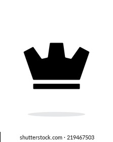 Crown icon on white background. Vector illustration.
