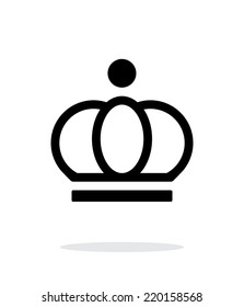 Crown icon on white background. Vector illustration.