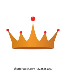 Crown icon on white background. Vector illustration. EPS 10.
