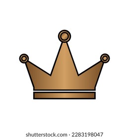 Crown icon on white background.