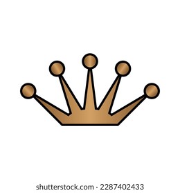 Crown icon on white background.