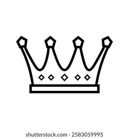 Crown Icon on white background