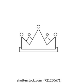 Crown icon on white background