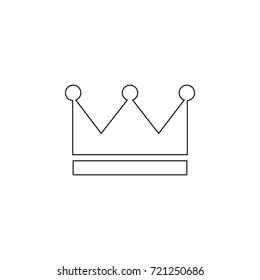 Crown icon on white background