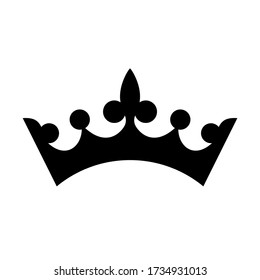 crown icon on a white isolated background