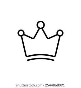 Ícone Crown Vetor de estrutura de tópicos para interface do usuário da Web