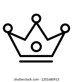 Crown icon as premium quality symbol