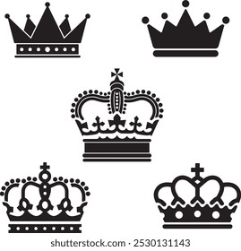 Crown icon premium symbol icon , high quality sign in black color and flat style. web vector icon 