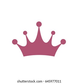 Crown icon . Princess crown icon isolated on white background. Vector illustration