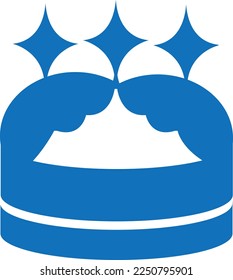 Crown icon, queen king crown icon vector