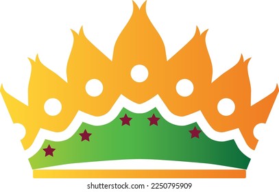 Crown icon, queen king crown icon vector