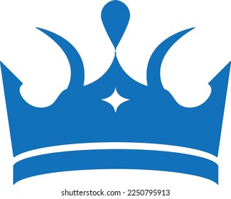 Crown icon, queen king crown icon vector