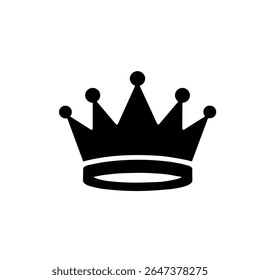 Crown icon Royal crown symbol isolated background vector illustration