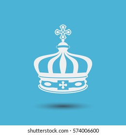 Crown Icon. Royal vector illustration.