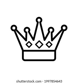 Icono de la corona Ilustración vectorial libre de regalías