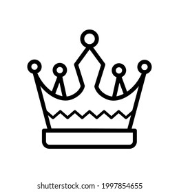 Icono de la corona Ilustración vectorial libre de regalías