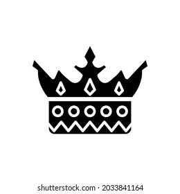 Icono de la corona Dibujo de diseño vectorial libre de regalías